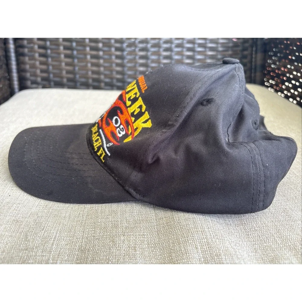 2003 62nd Annual Bike Week Daytona Beach FL Hat Black Adjustable Cotton Harley